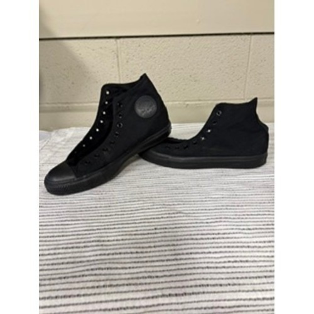 Converse Chuck Taylor All Star High Top Sneakers Triple Black Canvas Mens 11